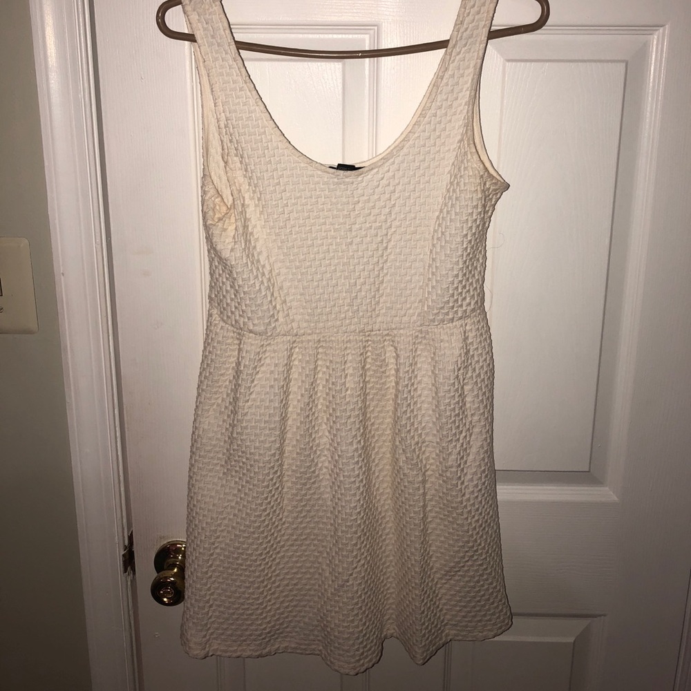 white/cream skater dress